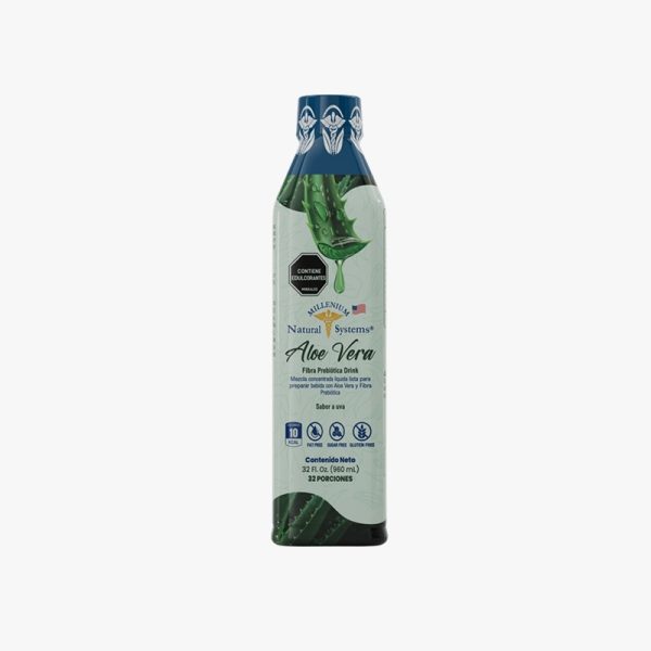 Aloe Vera + Fibra Prebiótica Drink (Natural Millenium Systems - 32 onzas)