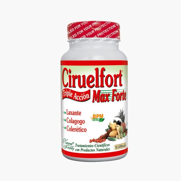 Ciruelfort Max Forte Triple Acción (Natural Freshly - 60 cápsulas)